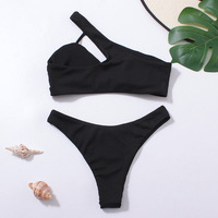 Summer Sexy Solid Bikini Sets For Women Bras Tops Tie Side Thong Swimsuit Female Beach Bathing Suit Brazilian Swimwear