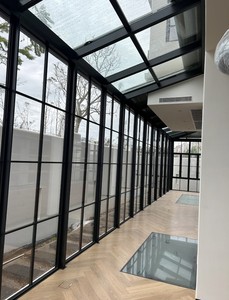 Tùy chỉnh thép sunroom bền không thấm nước nhiệt phá vỡ cách nhiệt khung đôi tráng men hệ thống mái cho biệt thự căn hộ và văn phòng - Product Image 4