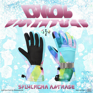 Gants de ski imperméables et coupe-vent pour l'hiver, gants thermiques pour le snowboard, unisexes, pour l'extérieur - Product Image 3