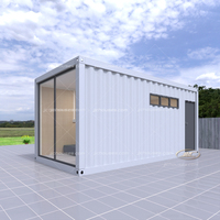 Maison préfabriquée en conteneur maritime de 40 pieds, facile à assembler, en acier, avec 3 plans de maison, fabriquée en Chine