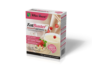 Wins Town Fat Buster Protein Shake Vanille Fraise Chocolat Saveurs pour la perte de poids Repas de remplacement Diet Friendly Box - Product Image 4
