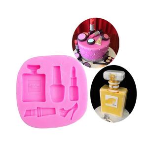 Molde de Silicona 3D para Decoración de Pasteles, Chocolate, Dulces, con Diseño de Perfume, Esmalte de Uñas, Lápiz Labial y Tacón Alto - Product Image 5