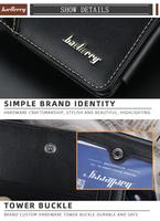 Dompet Pendek Resleting Baellerry Model Terbaru Kapasitas Besar Banyak Slot Kartu untuk Pria, Dompet Koin Pria Tempat Kartu