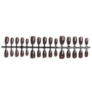 30 <span class=keywords><strong>faux</strong></span> <span class=keywords><strong>ongles</strong></span> courts en amande, <span class=keywords><strong>couleur</strong></span> rouge unie, amovibles, portables, pour les doigts - Product Image 5