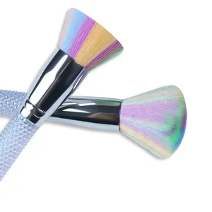 Rainbow 8pcs Maquiagem Brush Set Transparente Dot Gradiente Grandes Apertos Aceitar Logotipo Privado Impresso e Personalização