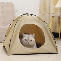 Haute qualité pliant respirant étanche Portable parc chat tente tipi lit pour animaux de compagnie chenil animaux lit tente Camping