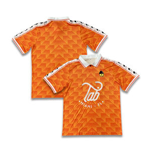 Parche personalizado diseño de logotipo patrón de sublimación y nombre amarillo hombres fútbol camiseta de fútbol - Product Image 3