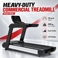 Tapis roulant électrique commercial pliable, directement de l'usine, 200 kg, écran LED, pour salle de sport et musculation