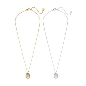 Collana con ciondolo a forma di lettera U Ziying 10x15 cm in acciaio con catena oro e argento, gioielli minimalisti di alta qualità - Product Image 2