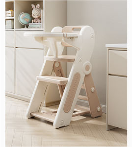 เก้าอี้พลาสติกพับได้อเนกประสงค์แบบพกพาสำหรับเด็กเก้าอี้รับประทานอาหารออตโตมันสำหรับใช้ในบ้านและโรงพยาบาล - Product Image 4