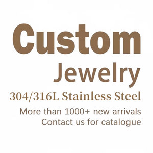 Fabricantes de Joyería Personalizada, Collares, Aretes, Anillos y Pulseras Chapados en Oro, Diseño de Logotipo, Joyería de Acero Inoxidable - Product Image 1