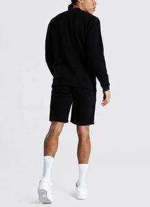 Conjunto de ropa deportiva para hombre, set corto de algodón liso, diseño OEM, venta al por mayor, 2 unidades, 2021 - Product Image 6