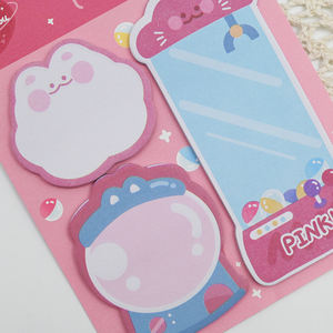 Personalizado al por mayor de dibujos animados escuela niños kawaii unicornio lindas notas adhesivas - Product Image 3