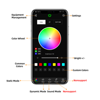 RSPOF 12W RGBW APP Music Control LED Moteur de lumière à fibre optique pour l'effet Star Sky