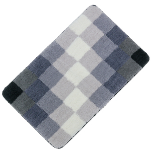 Stong Thảm Chần Sợi Nhỏ Thấm Nước Thảm Nhà Tắm Vải Dệt Hoa Jacquard Chống Trượt Thiết Kế Lưới Nhỏ Màu Gradient - Product Image 2