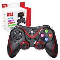 Manette de jeu sans fil V8 2.4G, manette de jeu avec joystick, double vibration, compatible avec Android/iOS/PC/PS3/Switch/téléphone mobile
