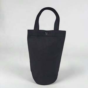 Sac à lunch isotherme noir garder au chaud sac frais avec logo personnalisé petit paquet de 2 sac isotherme à bière - Product Image 1