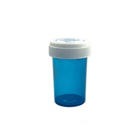 Botol Plastik Tekan dan Putar dengan Tutup Pengaman Anak Bebas BPA, Vial Tahan Kelembapan untuk Vitamin dan Suplemen
