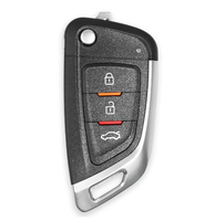Clé télécommande universelle Xhorse série XK filaire 4 boutons ABS pour voiture, compatible VVDI Key Tool XKKF20EN XKMQB1EN XKB501EN XKB508EN XKB510EN