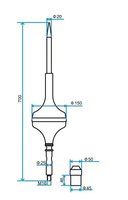 Paratonnerre ESE à émission précoce en acier inoxydable 304