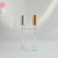 Bouteille de parfum de pulvérisation ronde carrée en verre clair épais de marque privée de 10ml pour les parfums de décantation