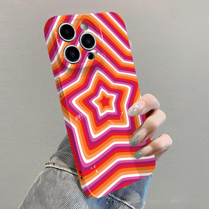 Funda Protectora Rígida para Teléfono Móvil con Diseño Retro de Estrella Roja y Naranja, con Impresión de Película Fotográfica, para <span class=keywords><strong>iPhone</strong></span> 8, X, Xr, Xs, 11, 12, 13, 14, 15, 16, 17 Pro Max - Product Image 2