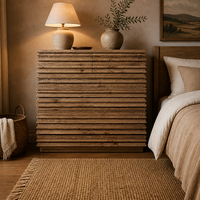 Commode de rangement à 5 tiroirs en chêne massif gravé, design unique, luxe, fait main, moderne, pour chambre haut de gamme