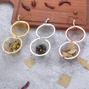 Envío Rápido: Colador de Té de Latón, Accesorios de Acero Inoxidable, Filtro de Malla, Bola de Té, Infusor de Té Dorado - Product Image 3