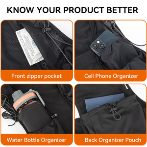 Gilet de sport en nylon léger de nouvelle usine pour les sports de plein air sac de gilet de course d'hydratation réfléchissant sac de sacs de taille personnalisés - Product Image 6