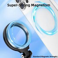 Support de téléphone universel en alliage d'aluminium à rotation 360° avec fixation magnétique, trépied, griffe froide 1/4'' et support de bureau Arca, maintien flexible et sécurisé