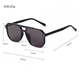 2259 <span class=keywords><strong>occhiali</strong></span> da sole da donna alla moda da pilota <span class=keywords><strong>Vintage</strong></span> a doppi ponti lenti gialle <span class=keywords><strong>occhiali</strong></span> da sole da donna <span class=keywords><strong>occhiali</strong></span> da aviazione - Product Image 6