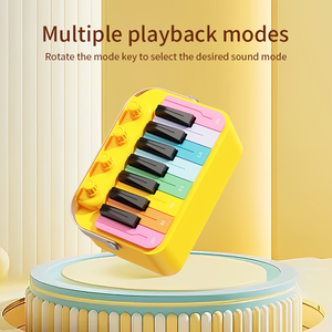 Haut-parleur Bluetooth Flanger avec lumières LED colorées, mini clavier de batterie électronique <span class=keywords><strong>numérique</strong></span> portable à 15 touches, haut-parleurs de <span class=keywords><strong>piano</strong></span> - Product Image 4