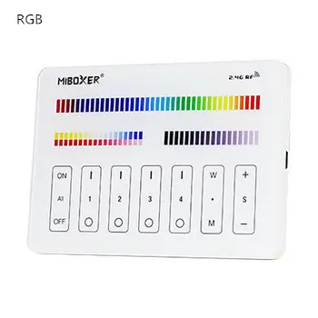Hassas dokunmadan kontrol 30m mesafe Miboxer M4 2.4GHz kablosuz verici denetleyici RGB RGBW RGB + CCT serisi panel uzaktan
