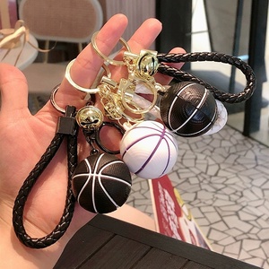 Sports Lovers Plastic Keychain Promotion Gifts Bag Charm Multi Colors Car <b>key</b> Decorations 3D Acrylic Basketball Pendant Keychain - Product Image 4