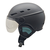 Casque de vélo/scooter électrique à coque en ABS style requin pour hommes avec éclairage à deux roues certifié CE résistant aux chocs pour la conduite