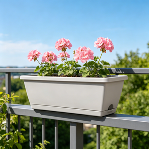 Jardinière <span class=keywords><strong>rectangulaire</strong></span> en plastique étroite et longue pour la culture de légumes sur petit balcon - Product Image 1