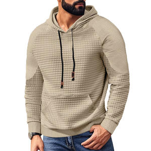 Sweat-shirt à capuche décontracté pour homme avec poche, tricot jacquard, pull-over style américain, taille européenne, vêtements de loisirs - Product Image 4