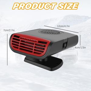 سخان سيارة محمول ، مدفأة سيارة جديدة 2 في 1 ، مدفأة إزالة الجليد ، مروحة تبريد وتدفئة سريعة ، 12 فولت ، وات - Product Image 5