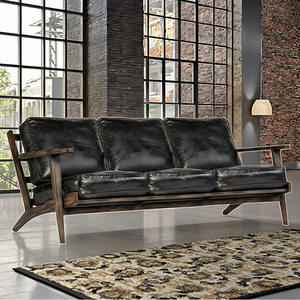 Nhà Máy Bán Buôn Sang Trọng Phong Cách Thiết Kế Truyền Thống Tùy Chỉnh Khung Gỗ Rắn Và Ghế <span class=keywords><strong>Sofa</strong></span> Da Cho Phòng Khách Văn Phòng - Product Image 4