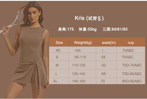 XS-3XL定制标志女网球服U背信封连衣裙优雅玩耍绷带连衣裙帕德尔泡菜球快干连衣裙 - Product Image 6