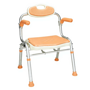 KSMED Bath Chair for Disabled KSM-SC Green Color Non slip Bathroom Chair <b>Bench</b> Stool Bath Chair with Backrest Arm - Product Image 2