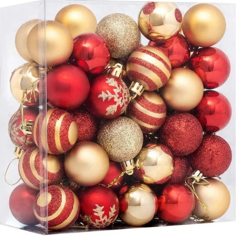 Christmas ceiling decorations 4cm electroplated Christmas decoration ball bright painted ball set Christmas tree pendant