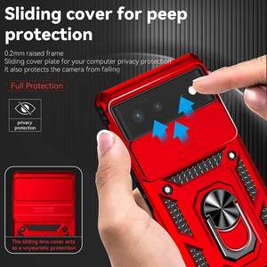 Fundas para Teléfono Móvil con Anillo Metálico y Soporte para Google Pixel 10 9 Pro XL Pixel 10 9 8 7 6 Pro 9A <span class=keywords><strong>8A</strong></span> 7A, Fundas Resistentes a Golpes de TPU - Product Image 5