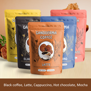 Café instantané sans sucre, 100% naturel, extrait <span class=keywords><strong>de</strong></span> champignon Reishi <span class=keywords><strong>Ganoderma</strong></span> Lucidum, marque privée OEM, vente en gros, pour soutenir le système immunitaire - Product Image 1
