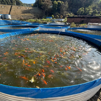 Réservoir d'eau rond en acier galvanisé ondulé de grande capacité pour l'aquaculture et l'élevage de poissons