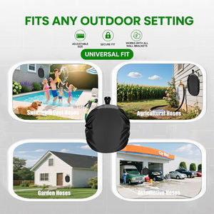 Garden Hose Reel Cover Protector Extend Life SunProof <b>Waterproof</b> Dustproof Heavy Duty Retractable Hose Cover for Outside - Product Image 5