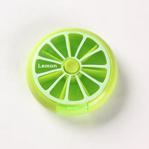 กล่องยาแบบกดหมุนได้7ช่องสำหรับเดินทางกล่องยามีโลโก้ - Product Image 1