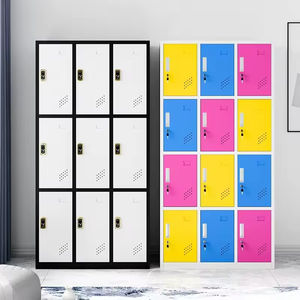 Nouvelles idées de produits : casier en acier à plusieurs portes avec serrure à <span class=keywords><strong>induction</strong></span> couleur pour école, salle de sport, salle de bain, rangement de chaussures et de vêtements - Product Image 3