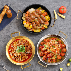 Stainless Steel Seafood Pot Snowflake Pattern Double Handles Heat Resistant Commercial Kitchen Use - Product Image 1
