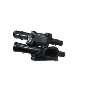 Boîtier de thermostat de liquide de refroidissement/sortie d'eau adapté pour AUDI A3 SKODA <span class=keywords><strong>OCTAVI</strong></span> 06A121111 06A 121 111 - Product Image 2